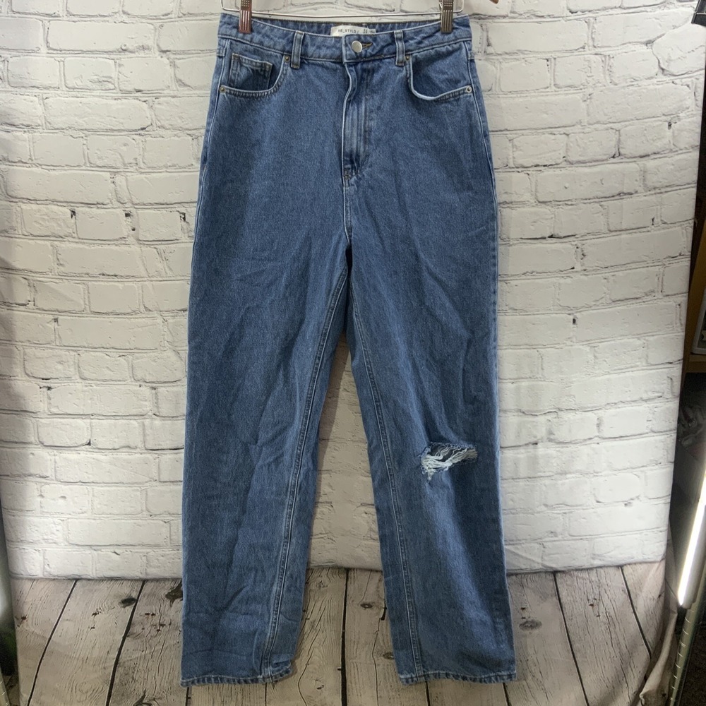 Re_Styld Jeans Womens Sz 6 Medium‎ Wash High Waisted Straight Fit